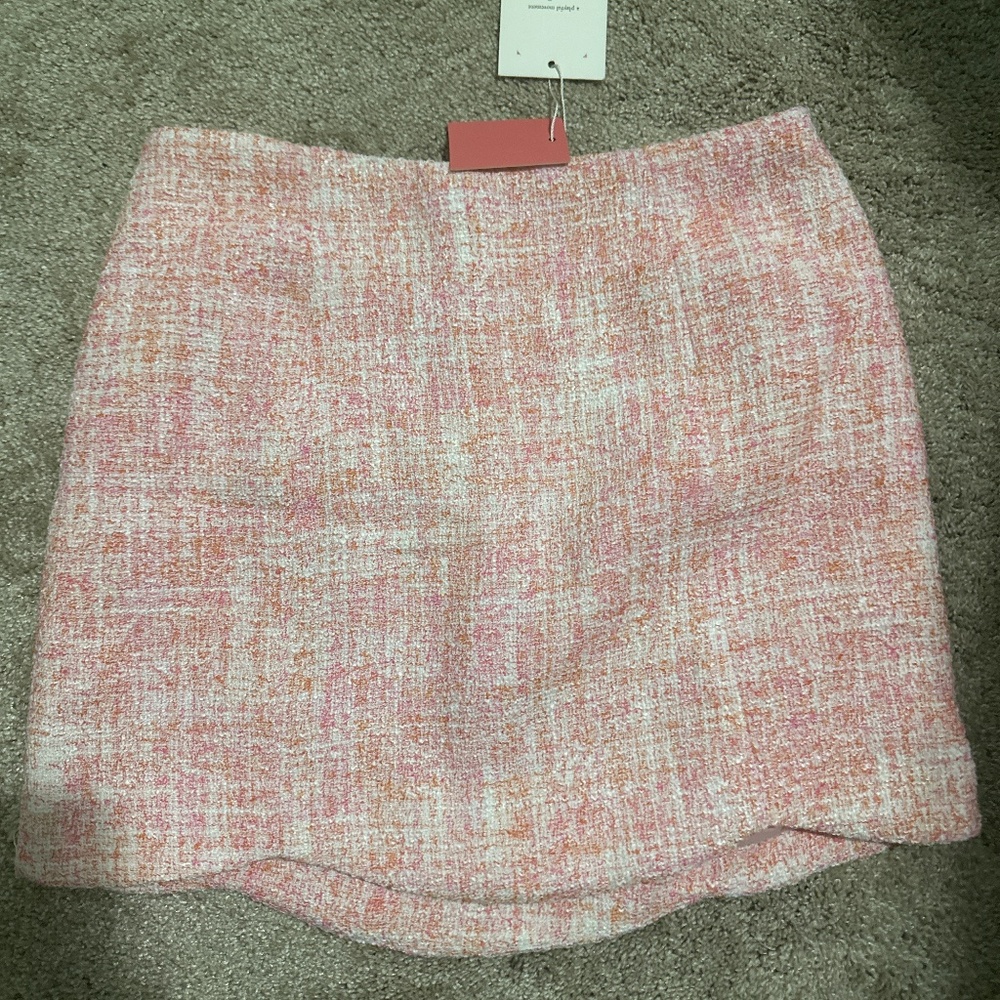 Tweed mini skirt